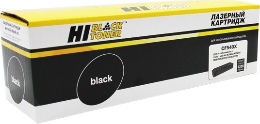 Картридж Hi-Black (HB-CF540X) для HP CLJ Pro M254nw/dw/M280nw/M281fdn/M281fdw, Bk, 3,2K (Повр.уп.)