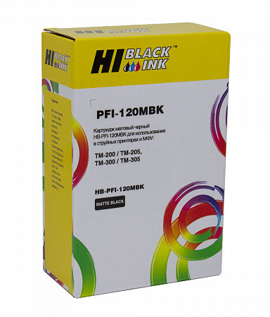 Картридж Hi-Black (PFI-120MBK) для Canon TM-200/205/300/305, matte black