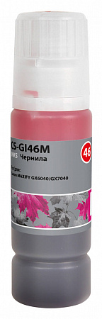 Чернила Cactus CS-GI46M пурпурный135мл для Canon MAXIFY GX6040/GX7040