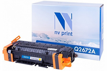 Картридж NVP совместимый NV-Q2672A Yellow для HP Color LaserJet 3550/ 3550N/ 3700DN/ 3700DTN/ 3500/ 3500N/ 3700/ 3700N (4000k) [reman]