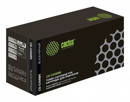 Картридж лазерный Cactus CS-C056BK 056BK черный (10000стр.) для Canon i-SENSYS LBP325x/MF542x/MF543x