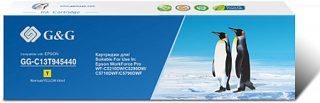 Картридж струйный G&G GG-C13T945440 Т9454 желтый (66мл) для Epson WorkForce Pro WF-C5290DW/C5790DW