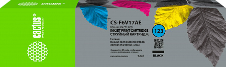 Картридж струйный Cactus CS-F6V17AE №123 черный (9мл) для HP HP DeskJet 2130