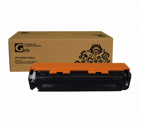 Картридж GP-CE322A (№128A) для принтеров HP Color LaserJet Pro CM1415/CM1415fn/CM1415fnw/CM1525/CM1525n/CM1525nw Yellow 1300 копий GalaPrint