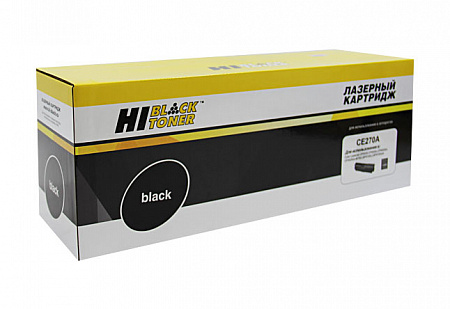 Картридж Hi-Black (HB-CE270A) для HP CLJ CP5520/5525/Enterprise M750, Восстанов, Bk, 13,5K