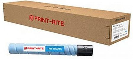 Картридж лазерный Print-Rite TFK907CPRJ PR-TN324C TN324C голубой (26000стр.) для Konica Minolta bizhub C258/C308/C368