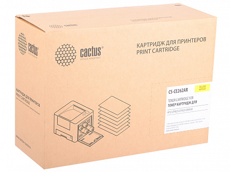 Картридж лазерный Cactus CS-CE262AR желтый (11000 стр.)