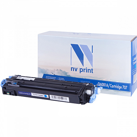 Картридж NVP совместимый NV-Q6001A/NV-707 Cyan универсальные для HP/Canon Color LaserJet 1600/ 2600n/ 2605/ 2605dn/ 2605dtn/ LBP 5000 i-Sensys Laser Shot/ 5101 (2000k)