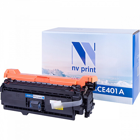 Картридж NVP совместимый NV-CE401A Cyan для HP Color LaserJet 500 M575dn/ 500 M575f/ M575c/ 500 M551dn/ 500 M551n/ 500 M551xh/ 500 M570dn/ 500 M570dw (6000k)