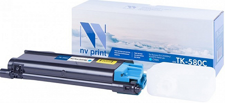 Картридж NVP совместимый NV-TK-580 Cyan для Kyocera Ecosys P6021/ P6021cdn/ FS C5150/ C5150DN (2800k) [new]