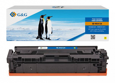 Картридж лазерный G&amp;G GG-W2412A желтый (850стр.) для HP Color LaserJet Pro M155;MFP M182nw/M183fw