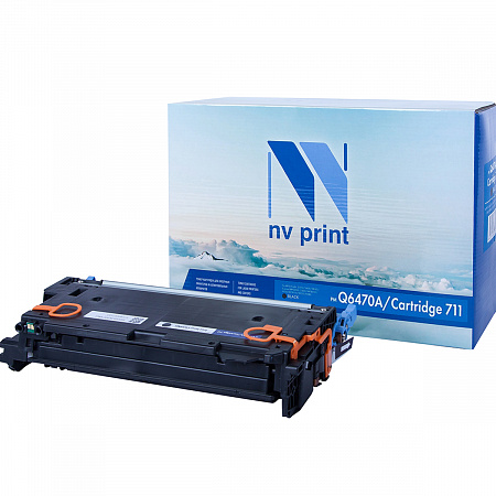 Картридж NVP совместимый NV-Q6470A/NV-711 Black универсальные для HP/Canon Color LaserJet 3600/ 3600dn/ 3600n/ LBP 5300 i-Sensys/ 5360/ MF 8450/ 9130/ 9170/ 9220/ 9220Cdn/ 9280/ 9280Cdn (6000k)