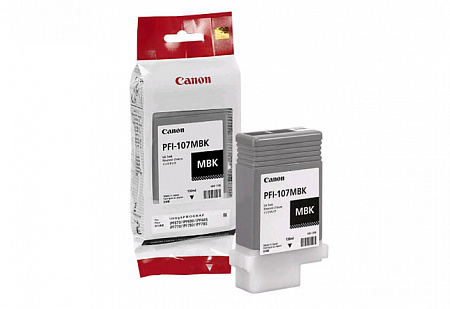 Картридж PFI-107MBK Canon 1iPF680/685/780/785, 130ml (О) матовый черный  6704B001