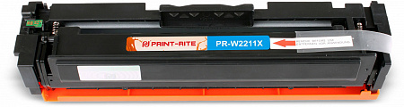 Картридж лазерный Print-Rite TFHBAXCPU1J PR-W2211X W2211X голубой (2450стр.) для HP M255/MFP M282/M283