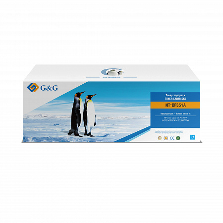 Картридж лазерный G&amp;G GG-CF351A голубой (1000стр.) для HP CLJ Pro MFP M176/M176FN/M177/M177FW