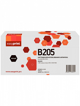 B205 Тонер-картридж EasyPrint LX-B205 для Xerox B205/B210/B215 (3000 стр.) черный, с чипом 106R04348