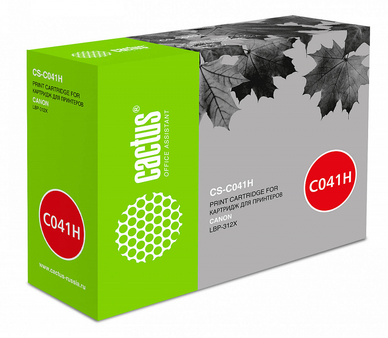 Картридж лазерный Cactus CS-C041H 041H черный (20000стр.) для Canon LBP 312x