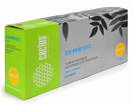 Картридж лазерный Cactus CS-PH6121C 106R01473 голубой (2600стр.) для Xerox Phaser 6121/6121mfp/6121MFPD