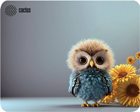 Коврик для мыши Cactus Owl gray 300x250x3мм (CS-MP-D12M)