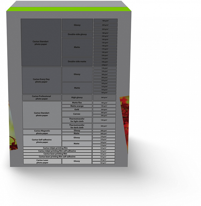 Фотобумага Cactus CS-GA6180500 A6/180г/м2/500л./белый глянцевое для струйной печати
