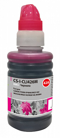 Чернила Cactus CS-I-CLI426M пурпурный 100мл для Canon Pixma MG5140/5240/6140/8140/MX884