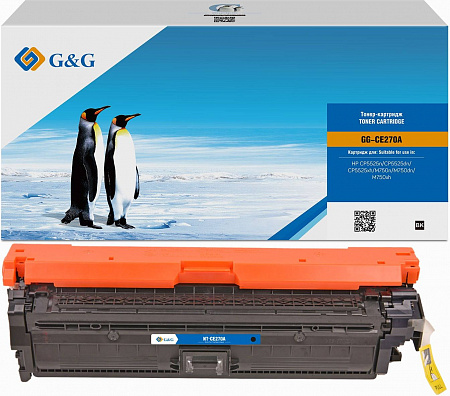 Картридж лазерный G&amp;G GG-CE270A черный (13000стр.) для HP LJ Ent CP5525