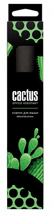 Коврик для мыши Cactus CS-MP-D02M Black Mesh 300x250x3мм