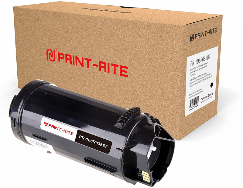 Картридж лазерный Print-Rite TFX715BPRJ PR-106R03887 106R03887 черный (12100стр.) для Xerox VersaLink C500/505