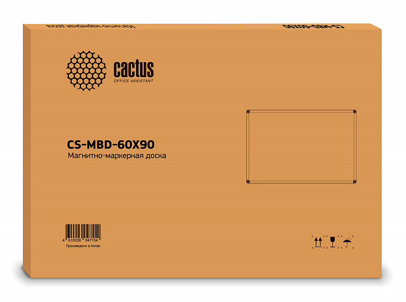 Доска магнитно-маркерная Cactus CS-MBD-60X90 магнитно-маркерная лак белый 60x90см алюминиевая рама